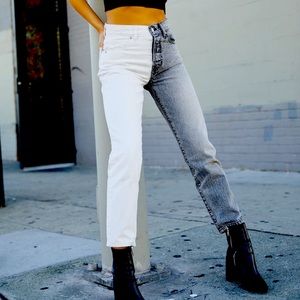 REVICE denim two-tone jeans
